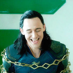 Loki laughing